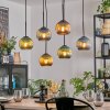 Koyoto Hanglamp, Kogellampje, Hanglamp Blauw, Goud, Groen, Koperkleurig, 6-lichts