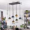 Koyoto Hanglamp, Kogellampje, Hanglamp Blauw, Goud, Groen, Duidelijk, 6-lichts