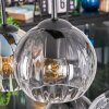 Koyoto Hanglamp, Kogellampje, Hanglamp Amber, Duidelijk, Rookkleurig, 6-lichts
