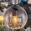 Koyoto Hanglamp, Kogellampje, Hanglamp Amber, Duidelijk, Rookkleurig, 6-lichts