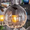 Koyoto Hanglamp, Kogellampje, Hanglamp Amber, Duidelijk, Rookkleurig, 6-lichts