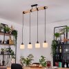 Bassagoda Hanglamp, Hanglamp Natuurlijke kleuren, Zwart, 4-lichts