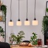 Bassagoda Hanglamp, Hanglamp Natuurlijke kleuren, Zwart, 4-lichts