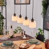 Bassagoda Hanglamp, Hanglamp Natuurlijke kleuren, Zwart, 4-lichts