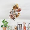 Koyoto Plafondlamp, Kogellampje Goud, Zwart, 8-lichts