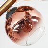 Koyoto Plafondlamp, Kogellampje Goud, Zwart, 8-lichts