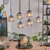 Koyoto Hanglamp, Kogellampje, Hanglamp Duidelijk, Rookkleurig, 6-lichts