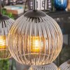 Koyoto Hanglamp, Kogellampje, Hanglamp Duidelijk, Rookkleurig, 6-lichts