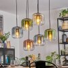 Lauden Hanglamp, Hanglamp Amber, Blauw, Groen, Duidelijk, Koperkleurig, 6-lichts