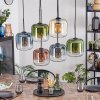 Lauden Hanglamp, Hanglamp Amber, Blauw, Groen, Duidelijk, Koperkleurig, 6-lichts