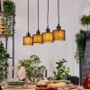 Bassagoda Hanglamp, Hanglamp Natuurlijke kleuren, Zwart, 4-lichts