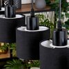 Bassagoda Hanglamp, Hanglamp Natuurlijke kleuren, Zwart, 4-lichts