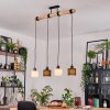 Bassagoda Hanglamp, Hanglamp Natuurlijke kleuren, Zwart, 4-lichts