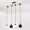 Bassagoda Hanglamp, Hanglamp Natuurlijke kleuren, Zwart, 4-lichts