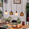 Bassagoda Hanglamp, Hanglamp Natuurlijke kleuren, Zwart, 4-lichts
