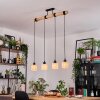 Cavaca Hanglamp, Hanglamp Natuurlijke kleuren, Zwart, 4-lichts