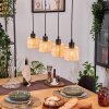 Cavaca Hanglamp, Hanglamp Natuurlijke kleuren, Zwart, 4-lichts