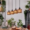 Cando Hanglamp, Hanglamp Natuurlijke kleuren, Zwart, 4-lichts