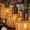 Cando Hanglamp, Hanglamp Natuurlijke kleuren, Zwart, 4-lichts