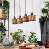 Cando Hanglamp, Hanglamp Natuurlijke kleuren, Zwart, 4-lichts