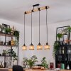 Barcos Hanglamp, Hanglamp Natuurlijke kleuren, Zwart, 4-lichts