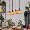 Barcos Hanglamp, Hanglamp Natuurlijke kleuren, Zwart, 4-lichts