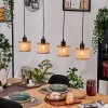 Barcos Hanglamp, Hanglamp Natuurlijke kleuren, Zwart, 4-lichts