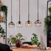 Koyoto Hanglamp, Kogellampje, Hanglamp Natuurlijke kleuren, Zwart, 4-lichts