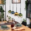 Koyoto Hanglamp, Kogellampje, Hanglamp Natuurlijke kleuren, Zwart, 4-lichts