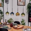 Koyoto Hanglamp, Kogellampje, Hanglamp Natuurlijke kleuren, Zwart, 4-lichts