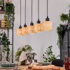 Cavaca Hanglamp, Hanglamp Natuurlijke kleuren, Zwart, 5-lichts