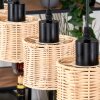 Cavaca Hanglamp, Hanglamp Natuurlijke kleuren, Zwart, 5-lichts