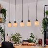 Cavaca Hanglamp, Hanglamp Natuurlijke kleuren, Zwart, 5-lichts