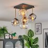 Koyoto Plafondlamp, Kogellampje Goud, Zwart, 5-lichts
