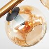 Koyoto Plafondlamp, Kogellampje Goud, Zwart, 8-lichts