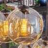 Koyoto Hanglamp, Kogellampje, Hanglamp Amber, 6-lichts