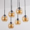 Koyoto Hanglamp, Kogellampje, Hanglamp Amber, 6-lichts