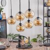 Koyoto Hanglamp, Kogellampje, Hanglamp Amber, 6-lichts