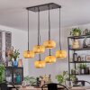 Bauro Hanglamp, Hanglamp Natuurlijke kleuren, 6-lichts
