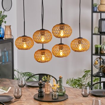 Mulstrand Hanglamp, Hanglamp Natuurlijke kleuren, 6-lichts