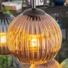 Koyoto Hanglamp, Kogellampje, Hanglamp Rookkleurig, 6-lichts