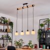 Bassagoda Hanglamp, Hanglamp Natuurlijke kleuren, Zwart, 4-lichts