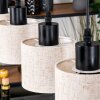 Bassagoda Hanglamp, Hanglamp Natuurlijke kleuren, Zwart, 4-lichts