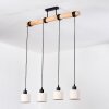 Bassagoda Hanglamp, Hanglamp Natuurlijke kleuren, Zwart, 4-lichts
