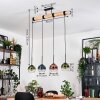 Koyoto Hanglamp, Kogellampje, Hanglamp Natuurlijke kleuren, Zwart, 4-lichts