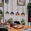 Koyoto Hanglamp, Kogellampje, Hanglamp Natuurlijke kleuren, Zwart, 4-lichts