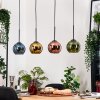 Koyoto Hanglamp, Kogellampje, Hanglamp Natuurlijke kleuren, Zwart, 4-lichts