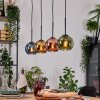 Koyoto Hanglamp, Kogellampje, Hanglamp Natuurlijke kleuren, Zwart, 4-lichts