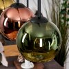 Koyoto Hanglamp, Kogellampje, Hanglamp Natuurlijke kleuren, Zwart, 4-lichts