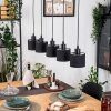 Bassagoda Hanglamp, Hanglamp Natuurlijke kleuren, Zwart, 5-lichts